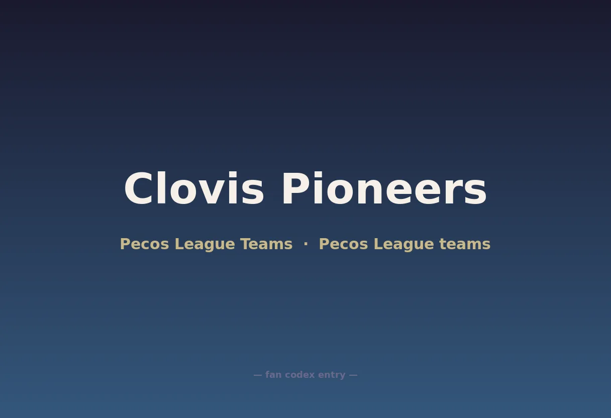 Clovis Pioneers