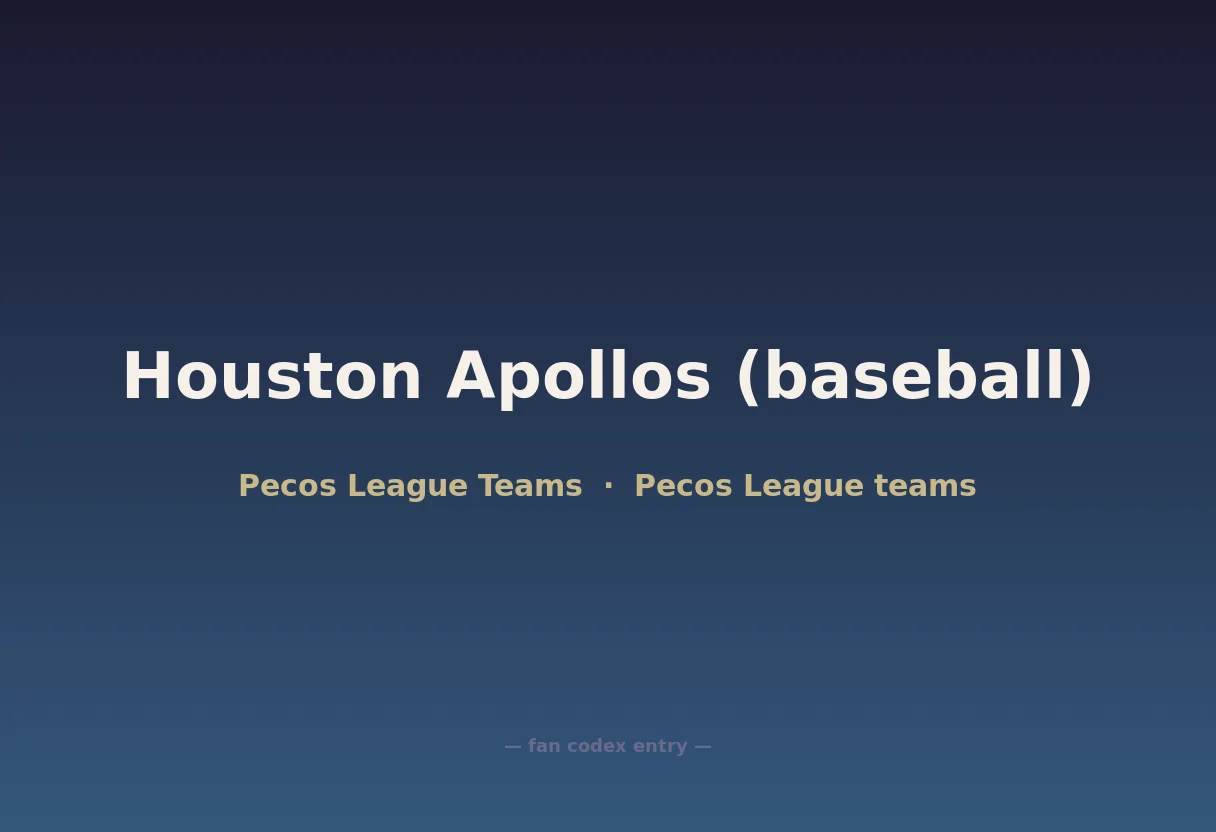 Houston Apollos (baseball)