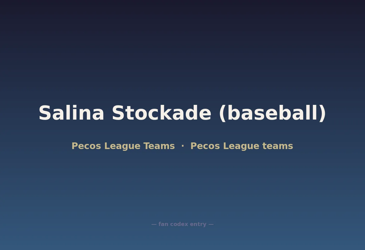 Salina Stockade (baseball)