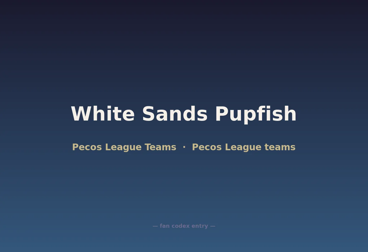 White Sands Pupfish