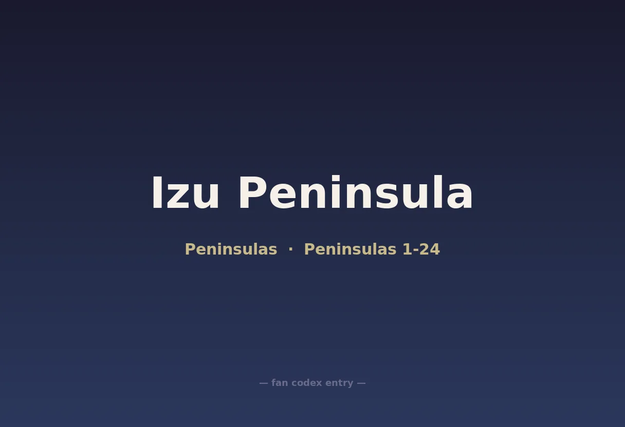 Izu Peninsula