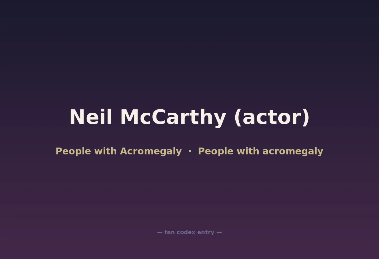 Neil McCarthy (actor)