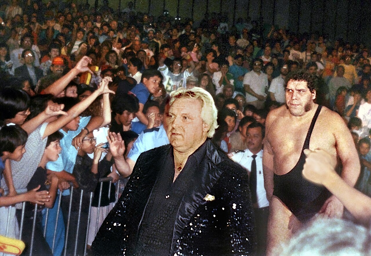 Andre and Bobby Heenan (cropped and retouched)