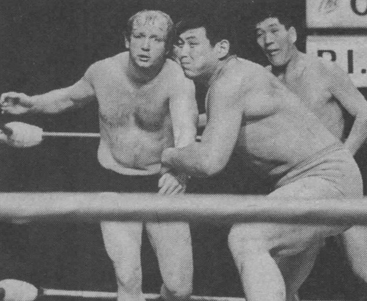 Dory Funk Jr, Seiji Sakaguchi and Giant Baba