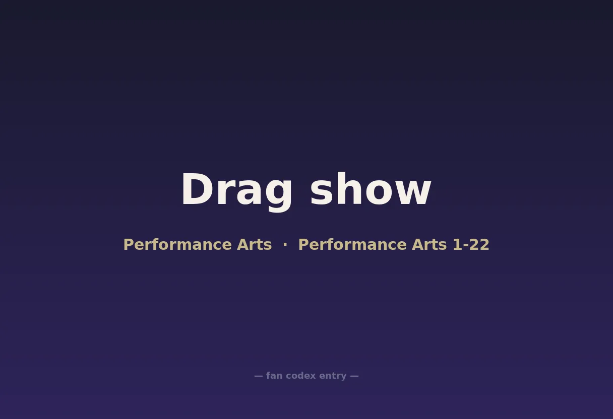 Drag show