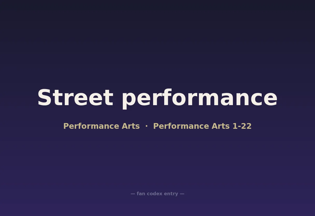 Street performance