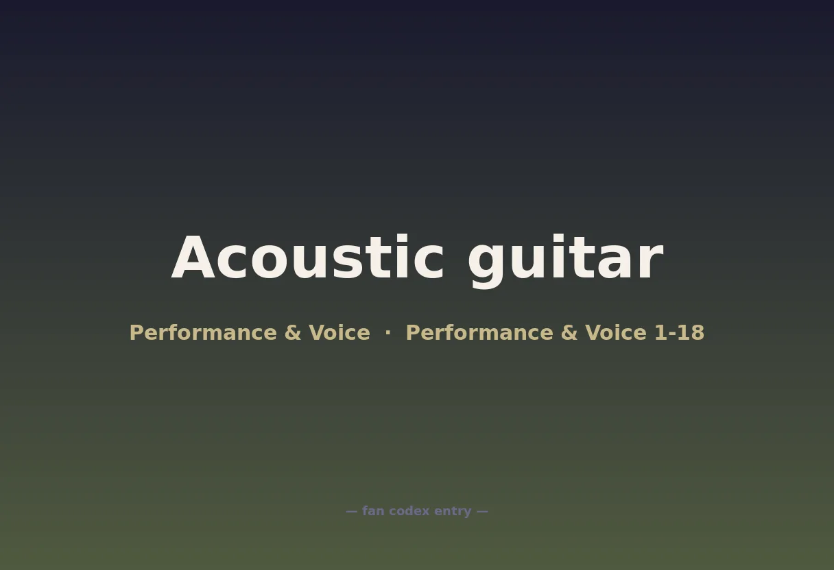 Acoustic guitar
