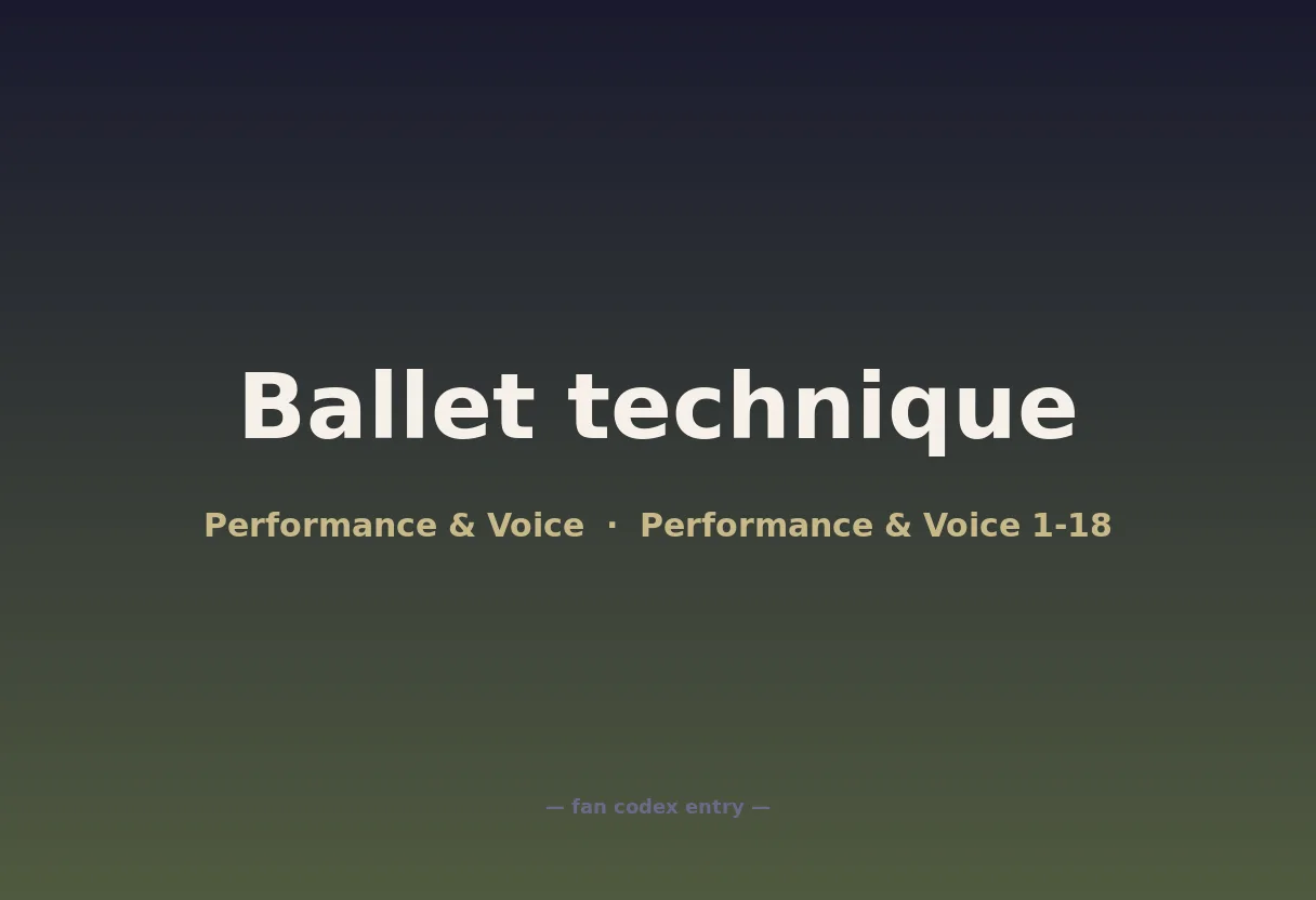 Ballet technique