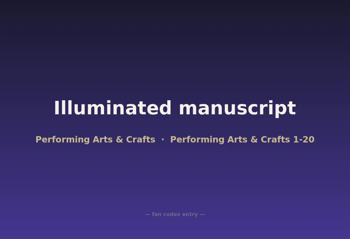 Illuminated manuscript