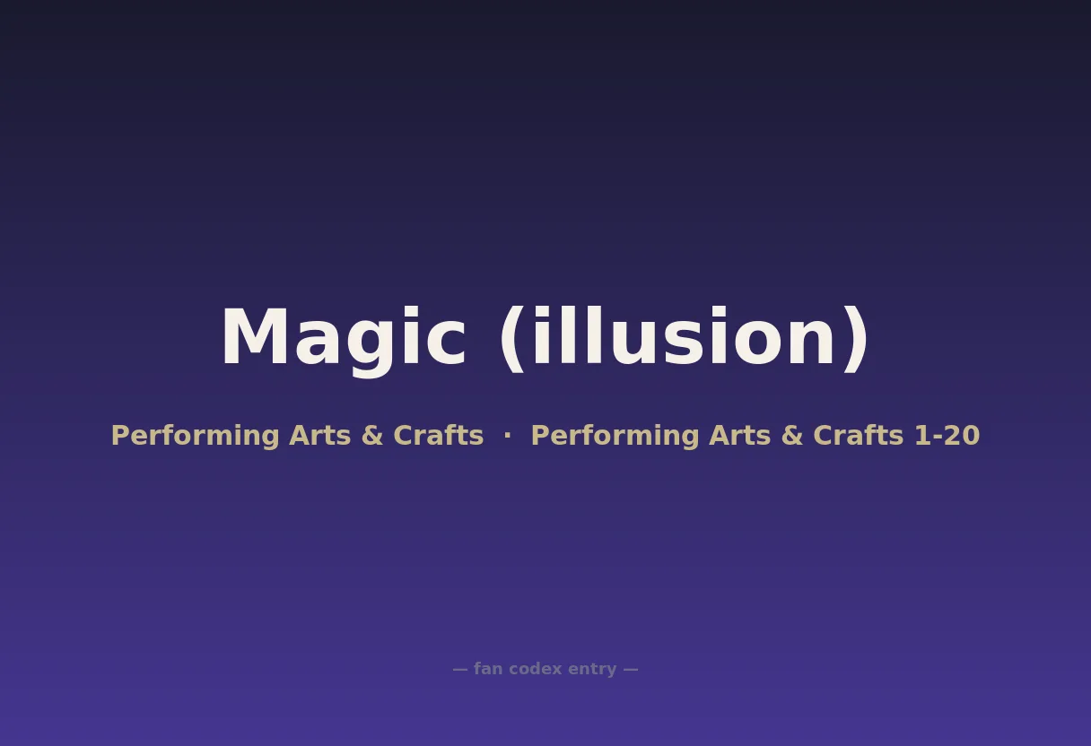 Magic (illusion)
