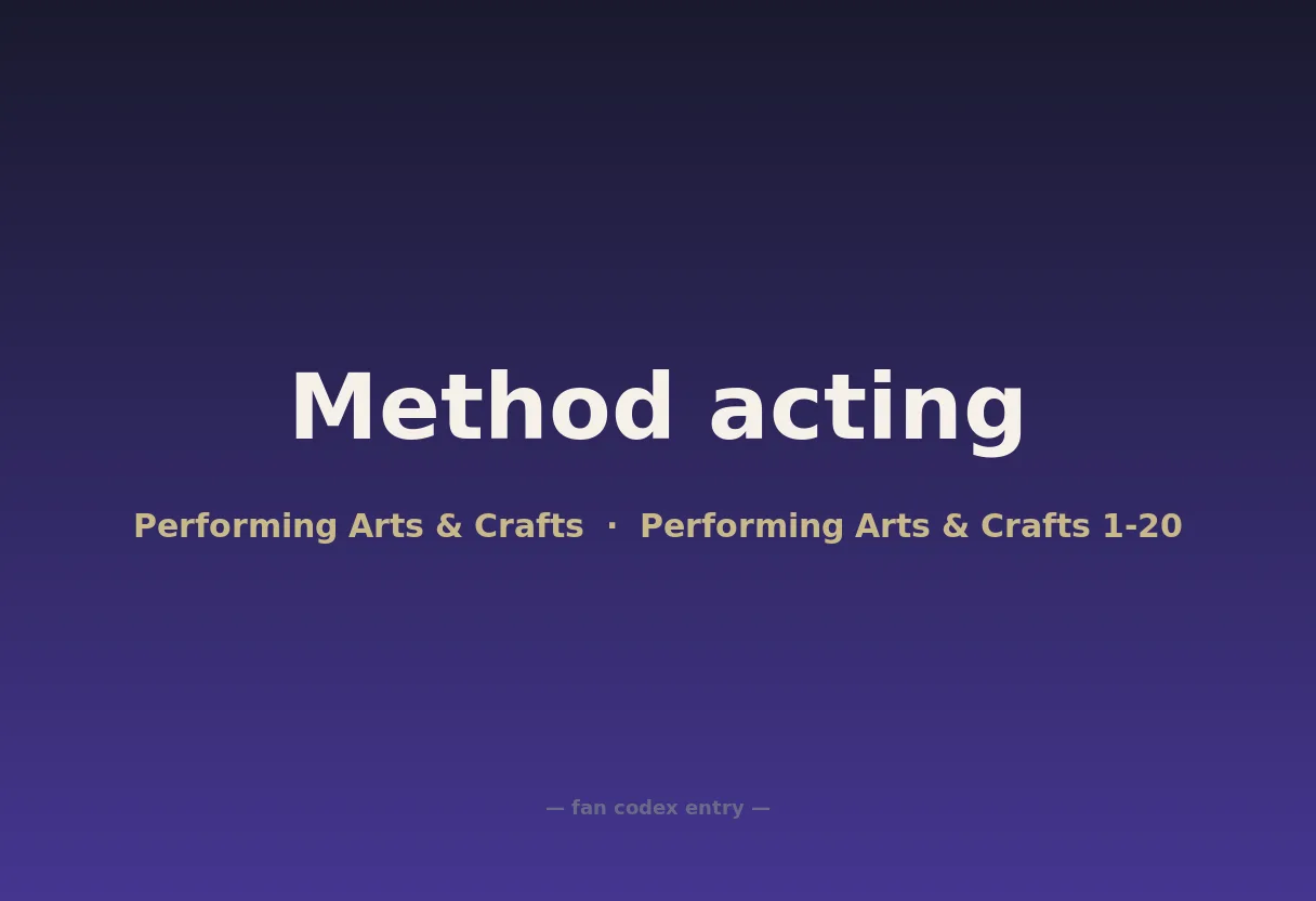 Method acting