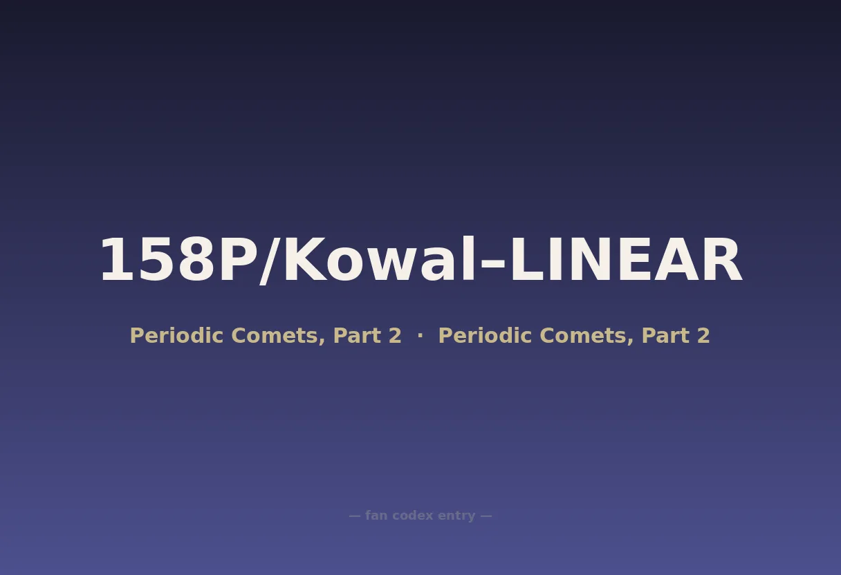 158P/Kowal–LINEAR