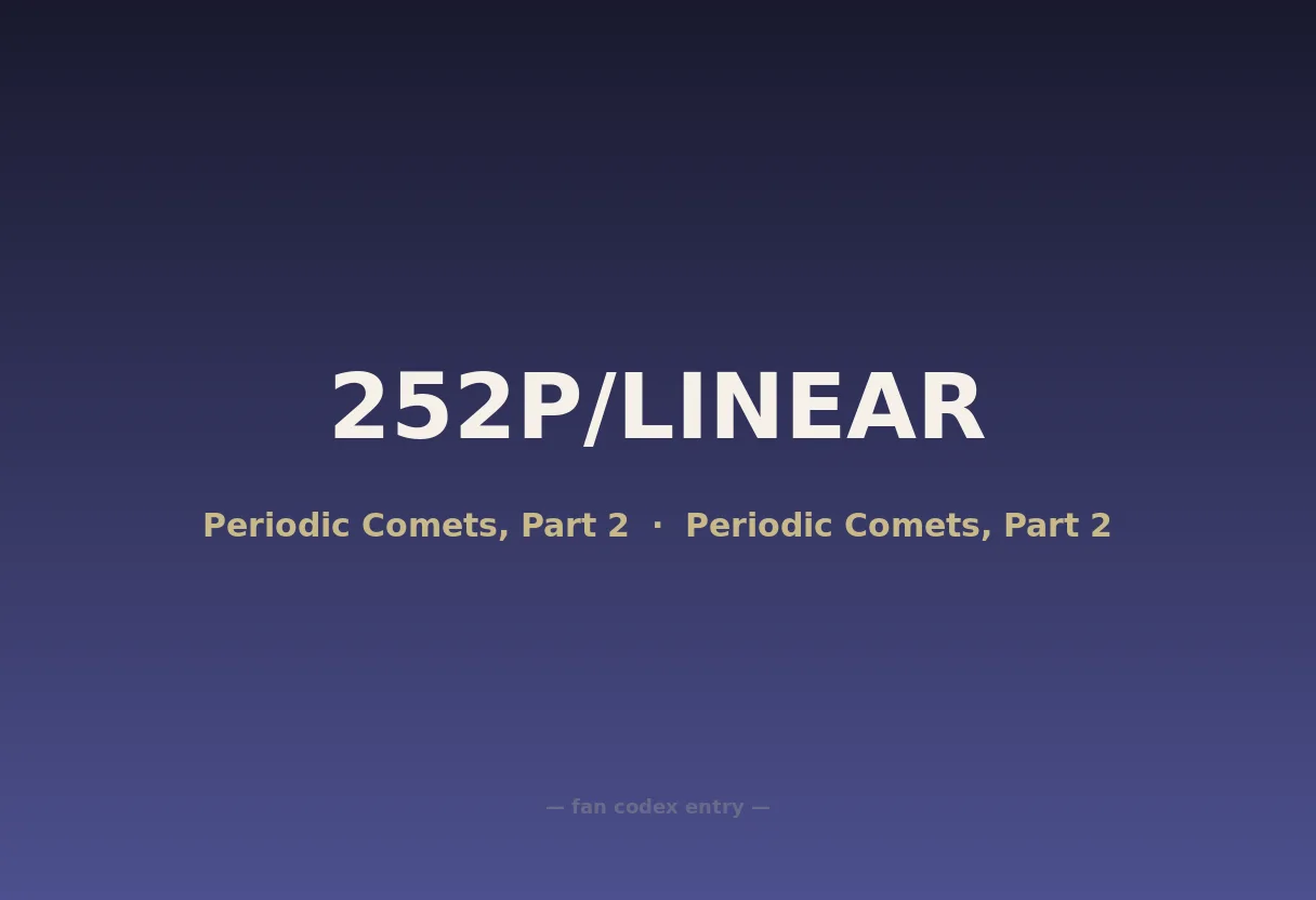 252P/LINEAR