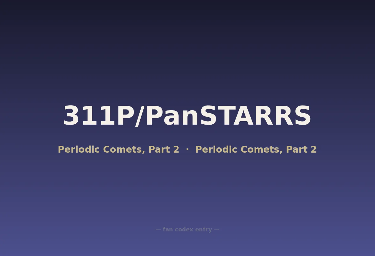 311P/PanSTARRS