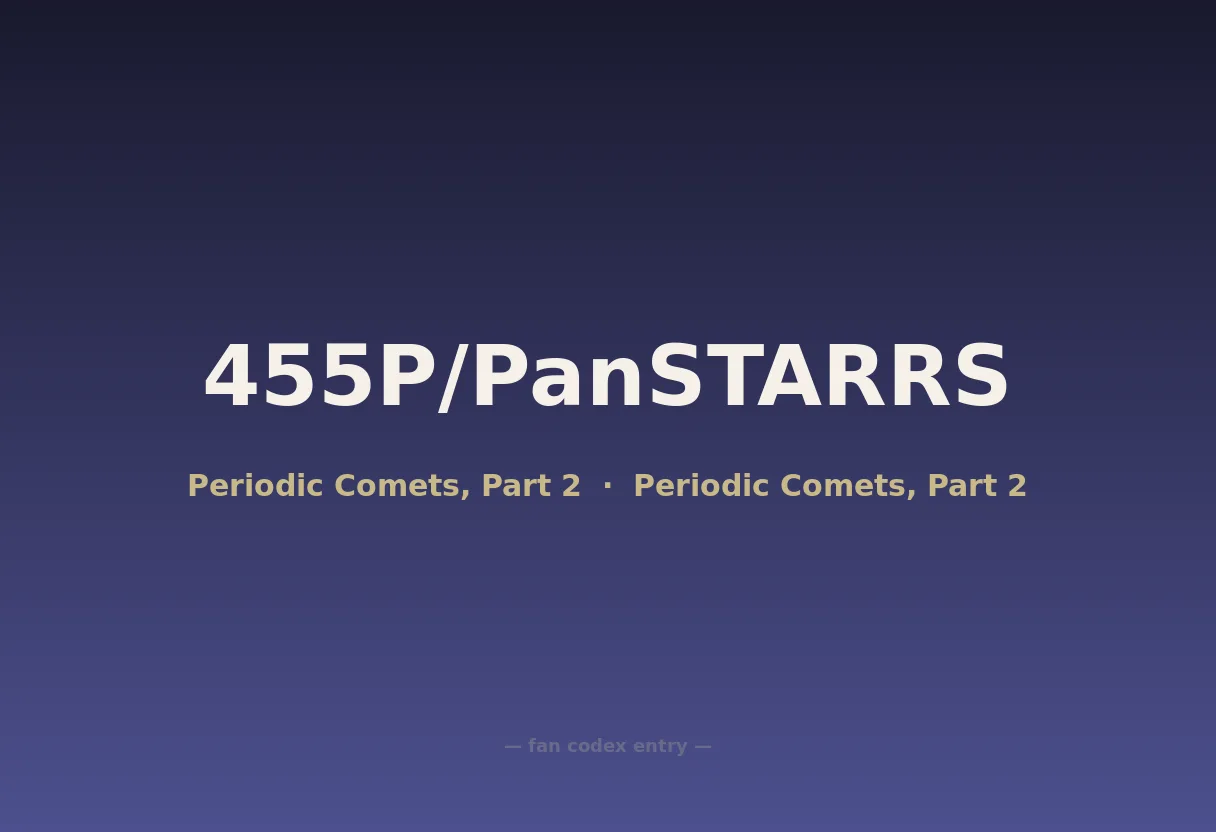 455P/PanSTARRS