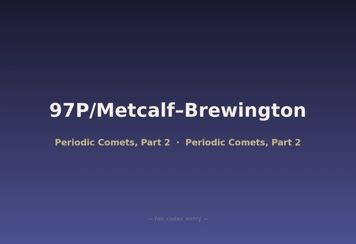 97P/Metcalf–Brewington
