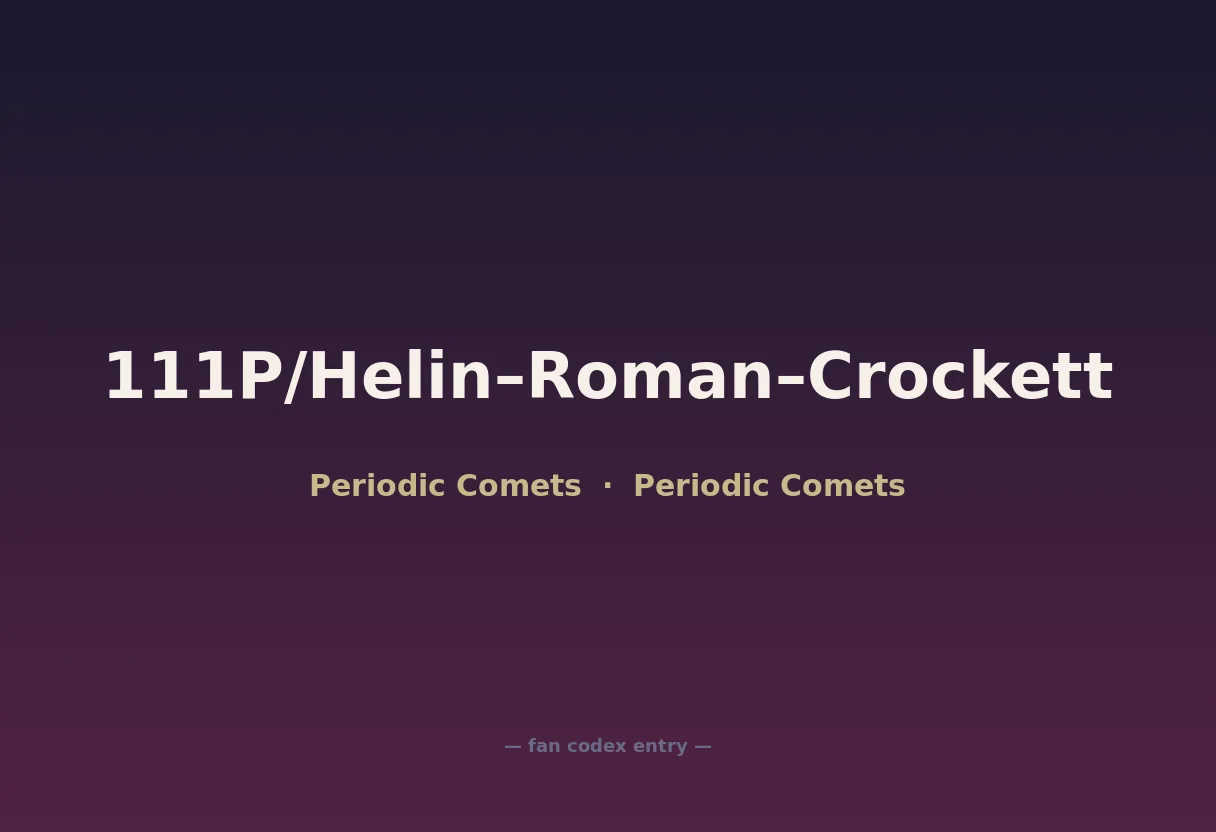 111P/Helin–Roman–Crockett