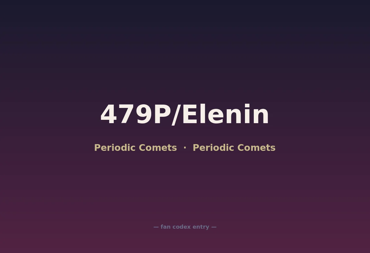 479P/Elenin