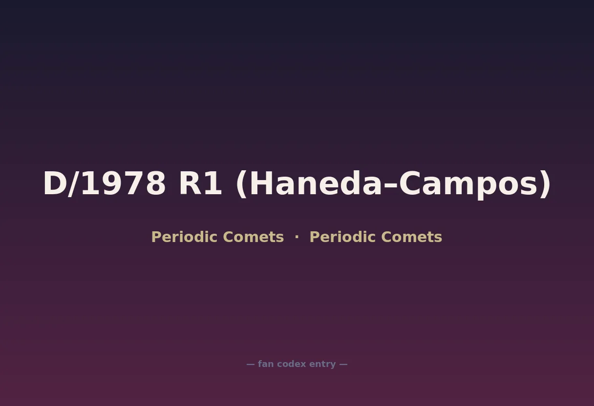 D/1978 R1 (Haneda–Campos)
