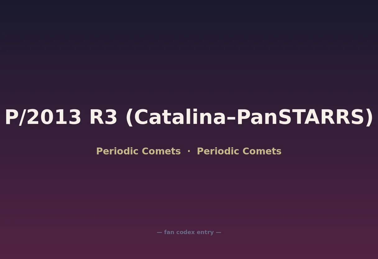 P/2013 R3 (Catalina–PanSTARRS)