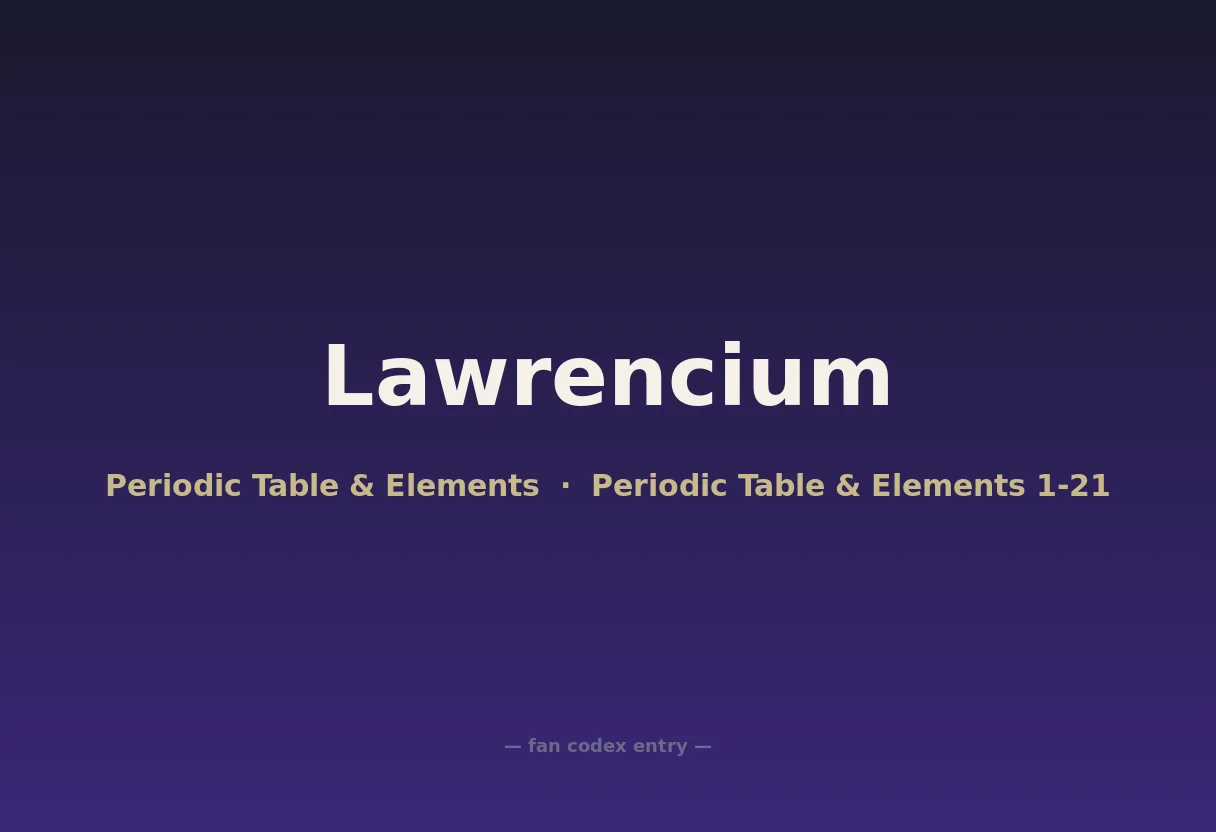 Lawrencium