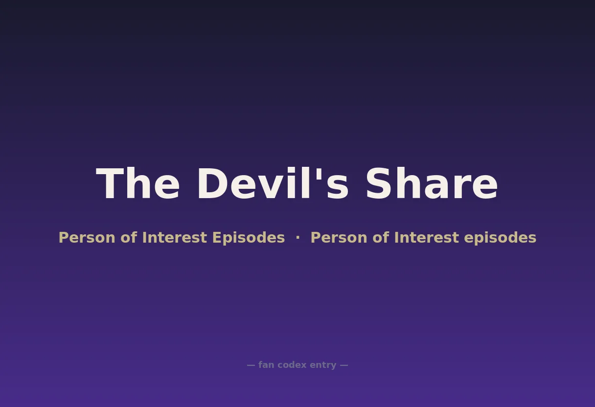 The Devil's Share