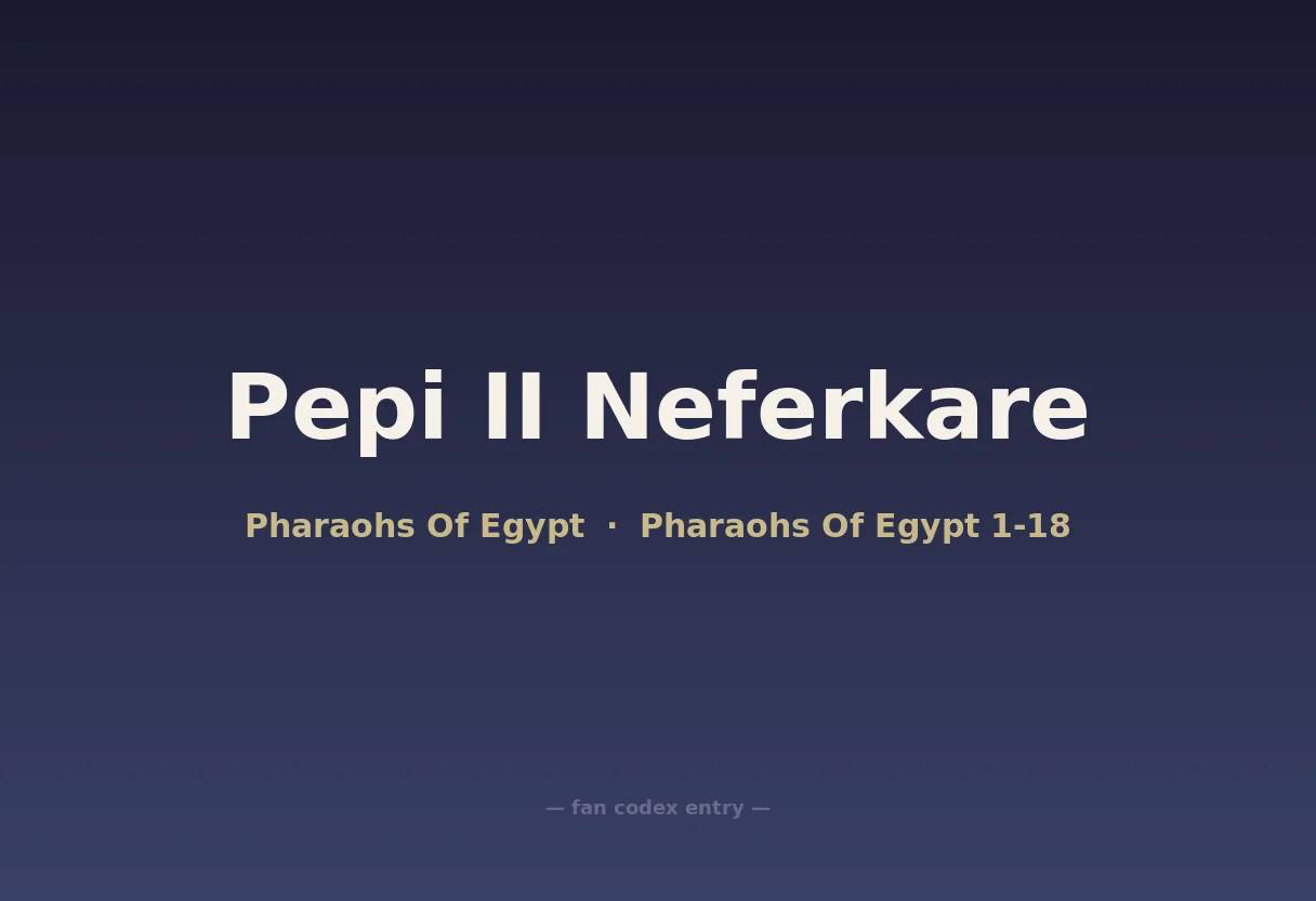 Pepi II Neferkare