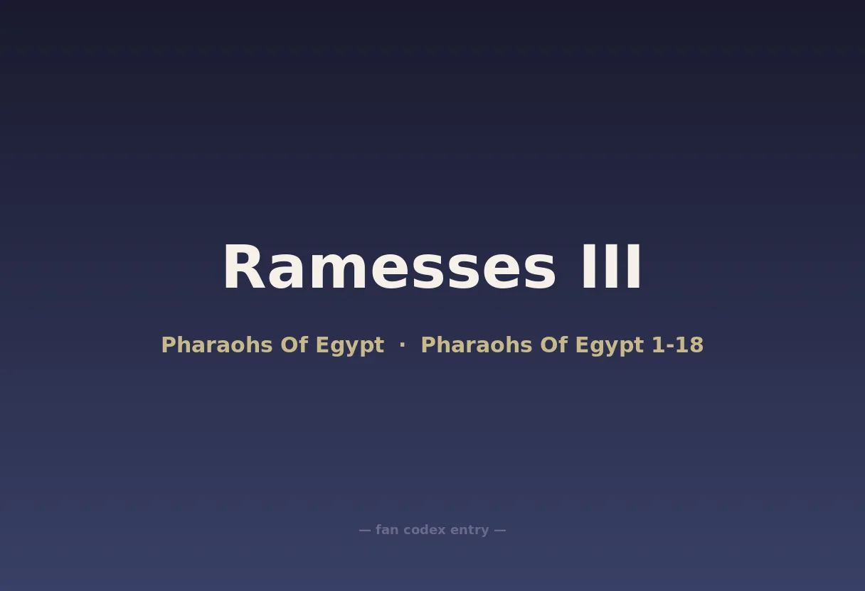 Ramesses III