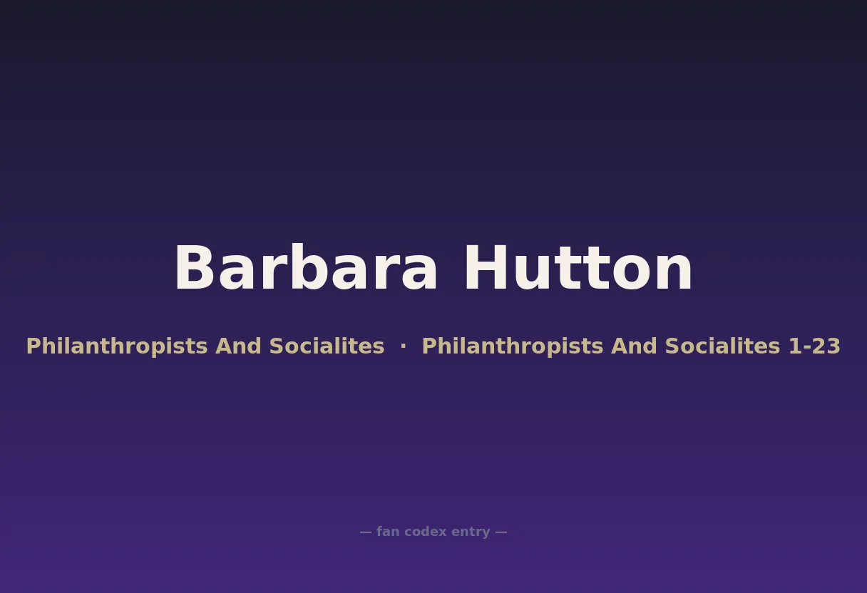 Barbara Hutton