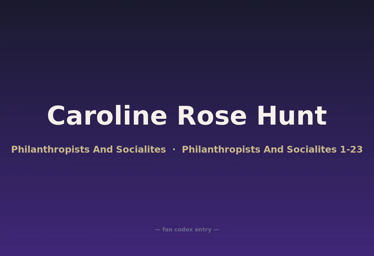 Caroline Rose Hunt