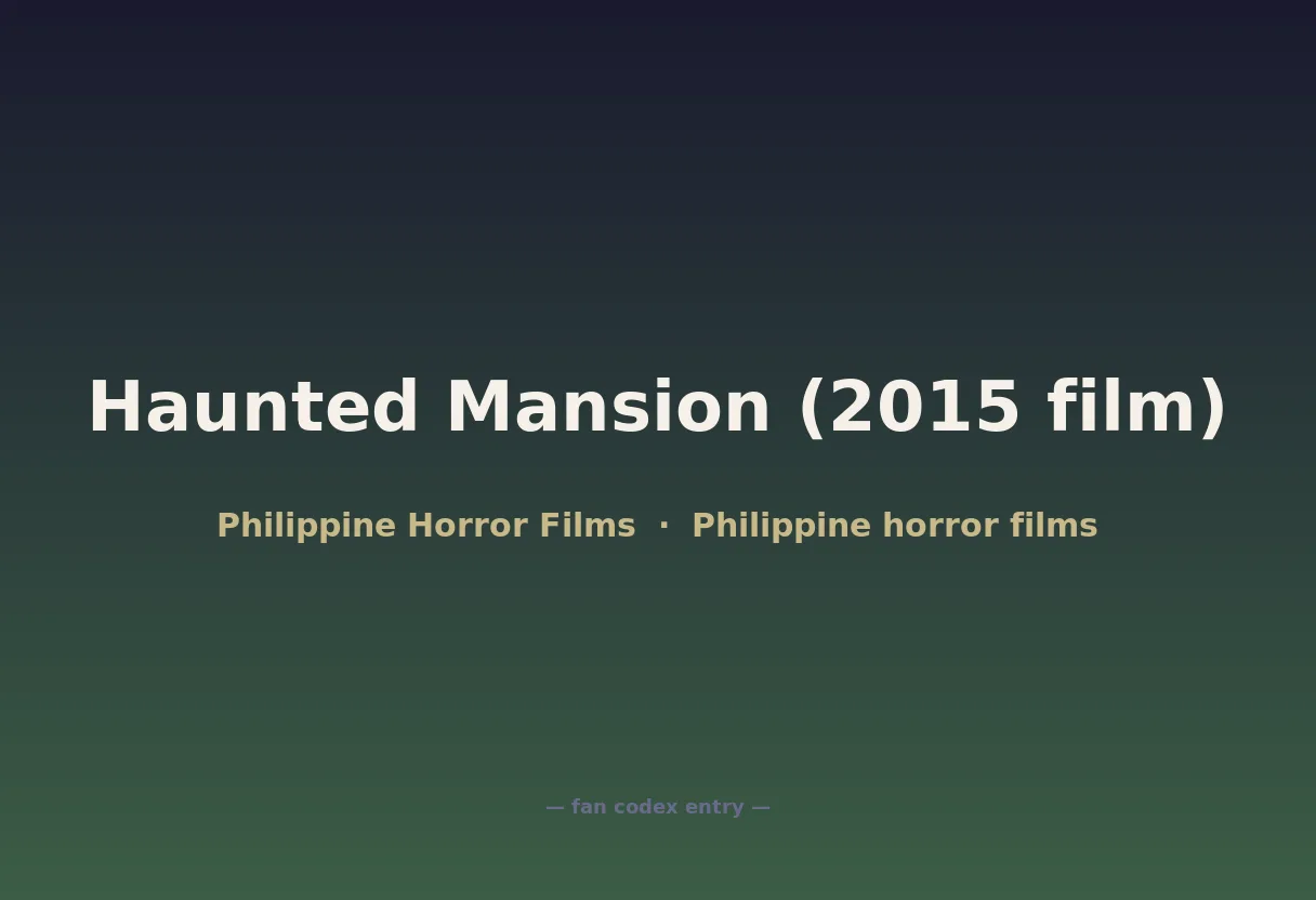 Haunted Mansion (2015 film)