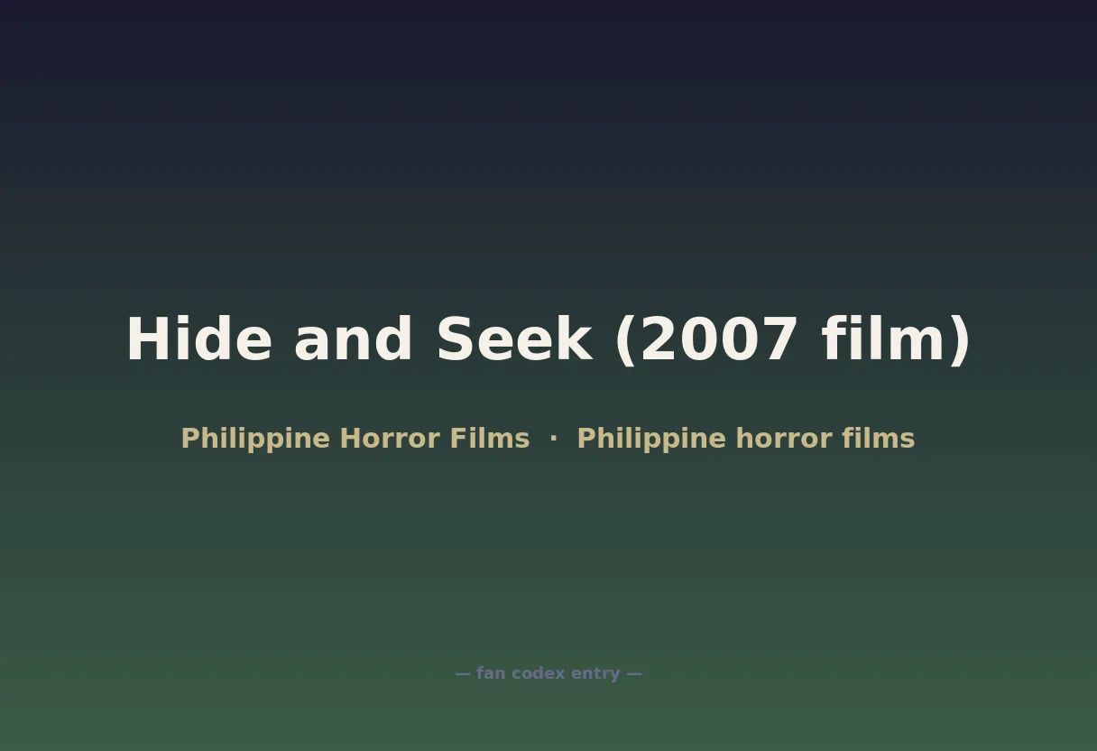 Hide and Seek (2007 film)