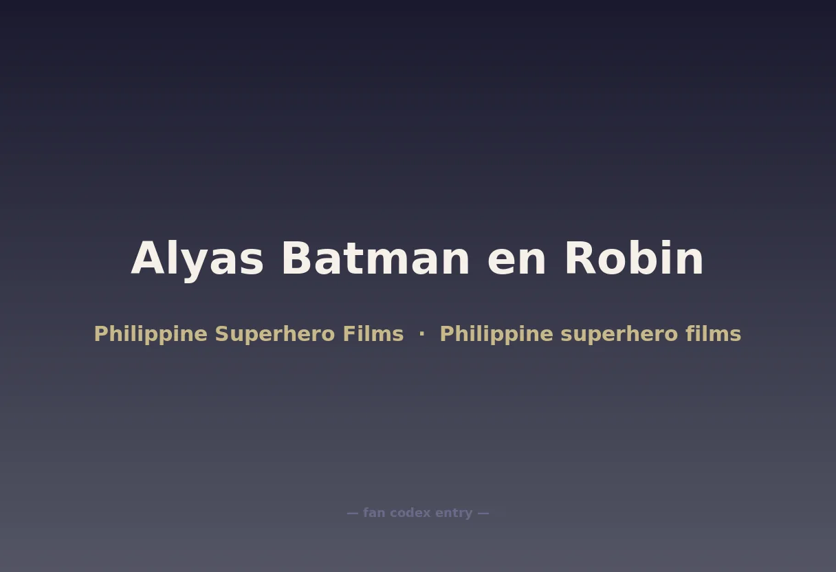 Alyas Batman en Robin
