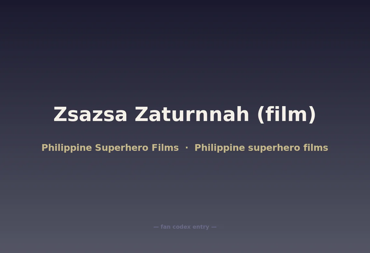 Zsazsa Zaturnnah (film)