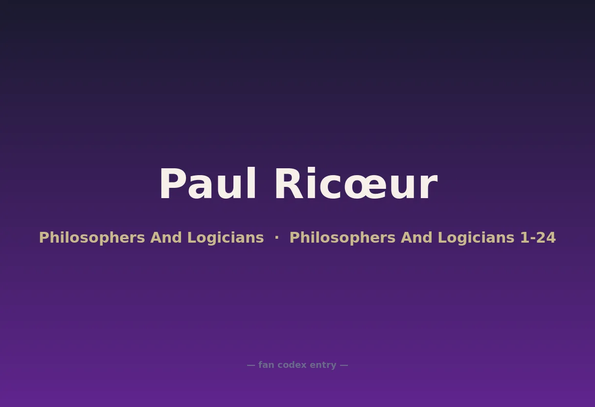 Paul Ricœur