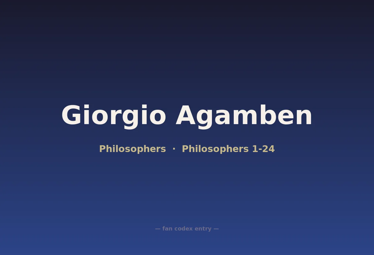 Giorgio Agamben