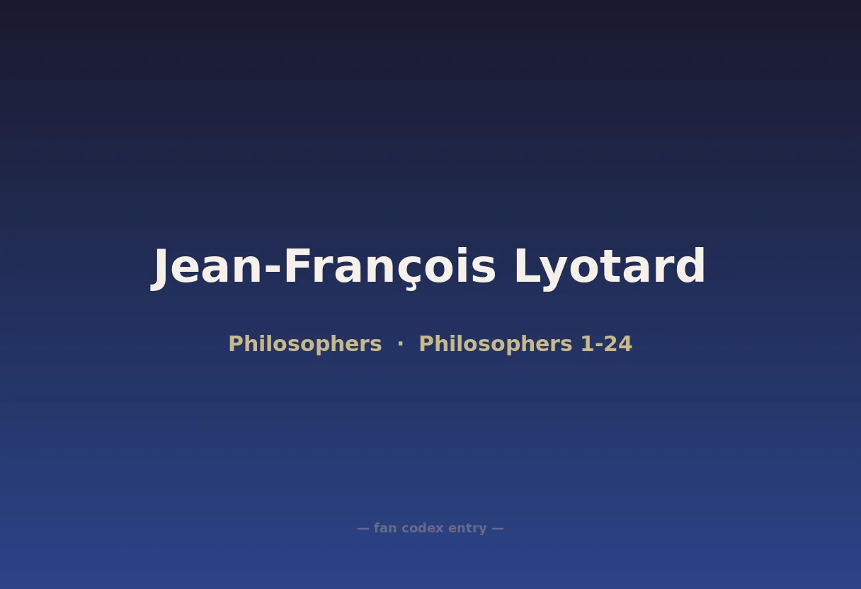 Jean-François Lyotard