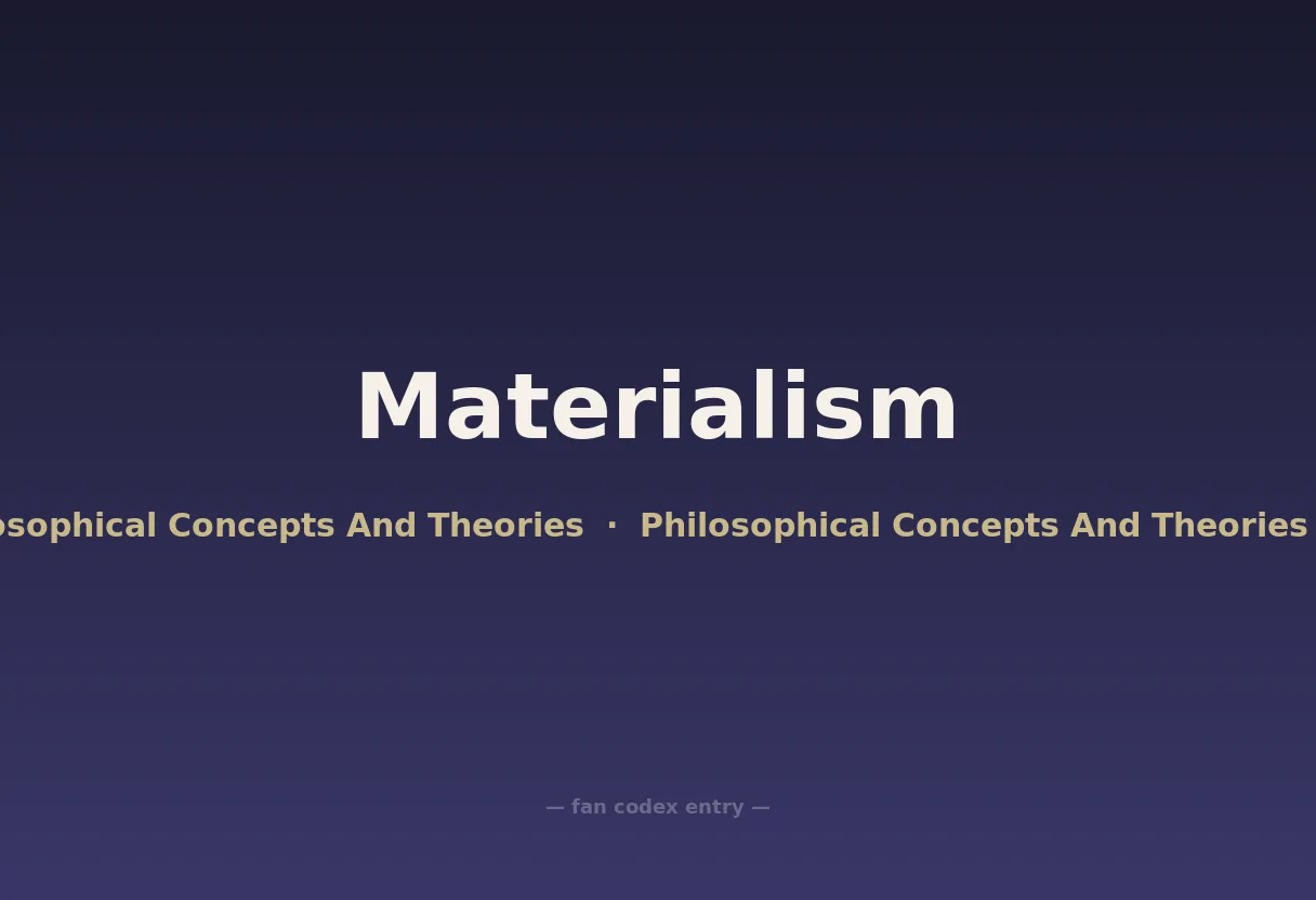 Materialism