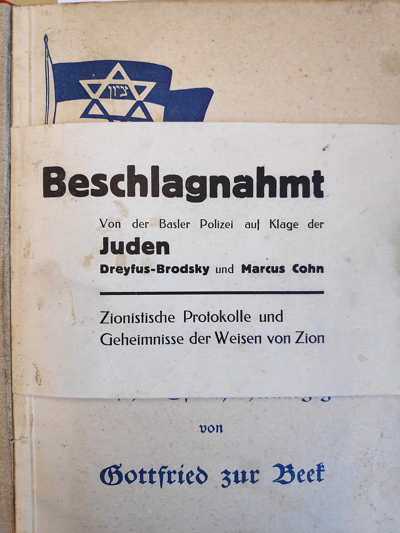 Beschlagnahmte Protokolle und Geheimnisse der Weisen von Zion