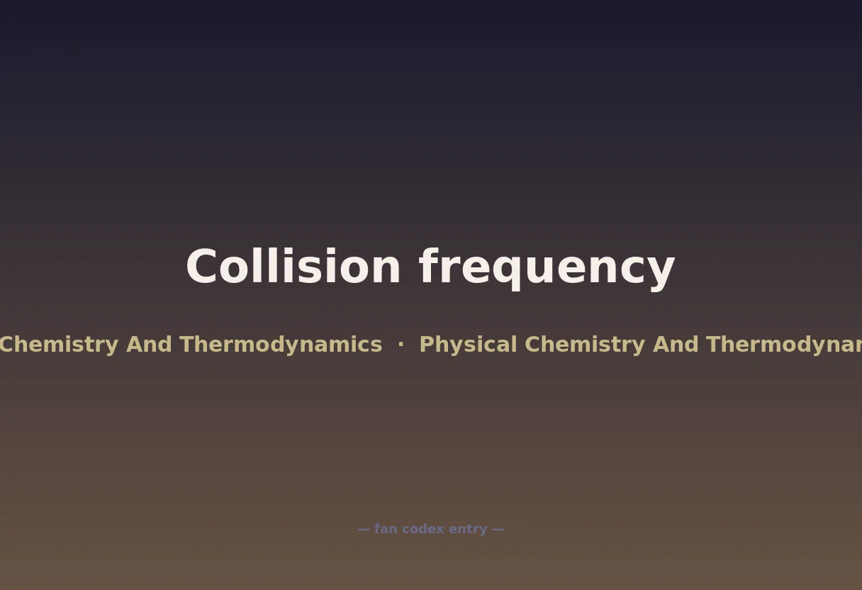 Collision frequency