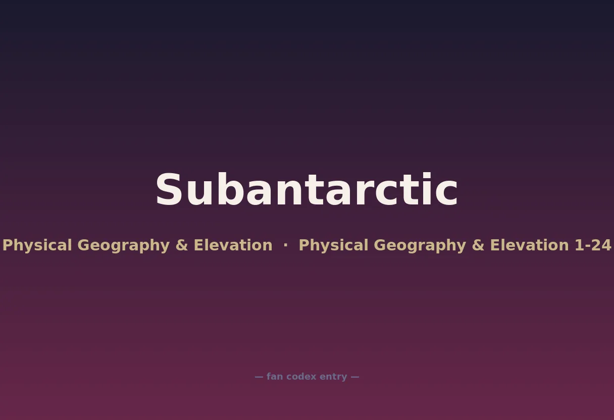 Subantarctic
