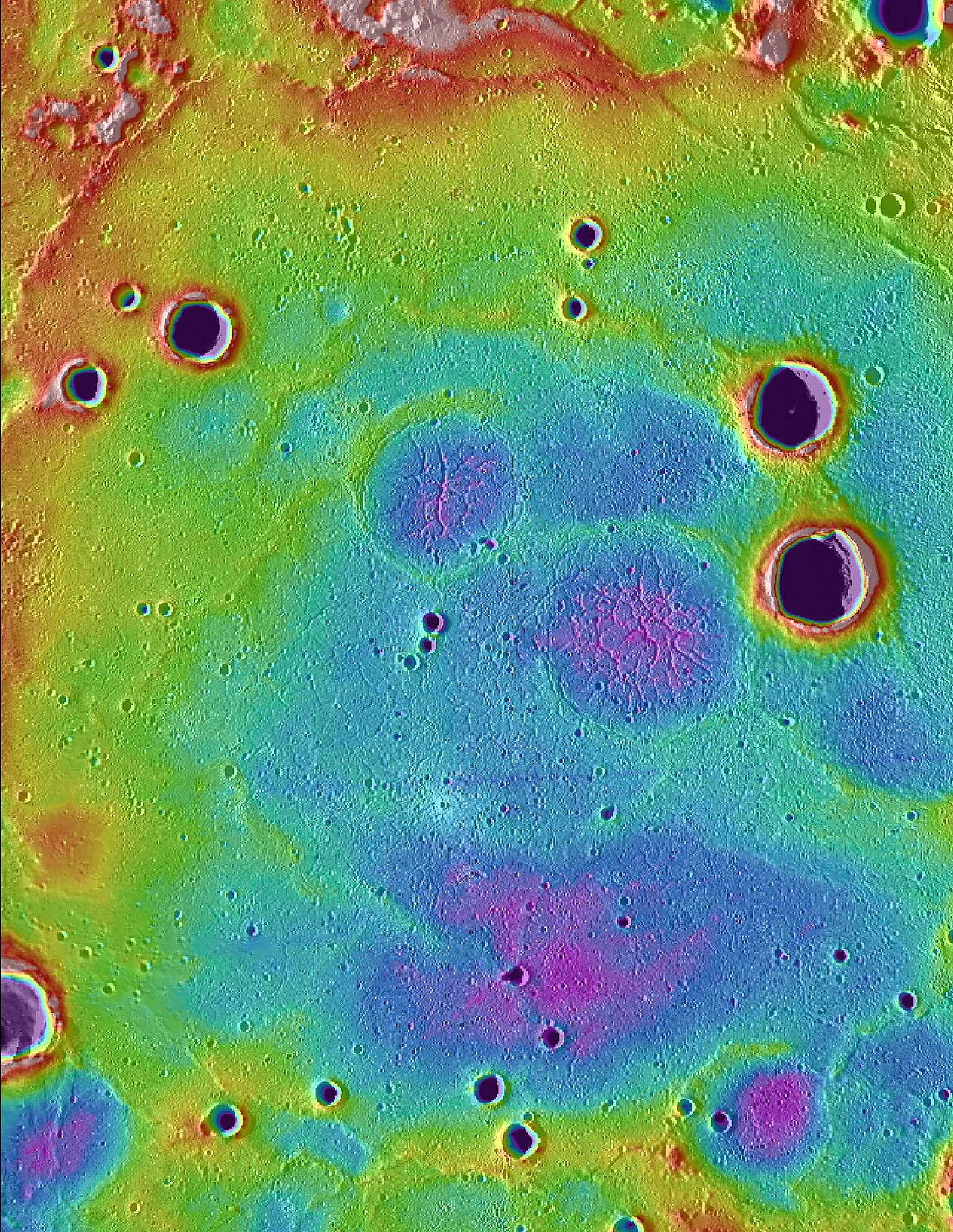 Goethe basin topography PIA15536