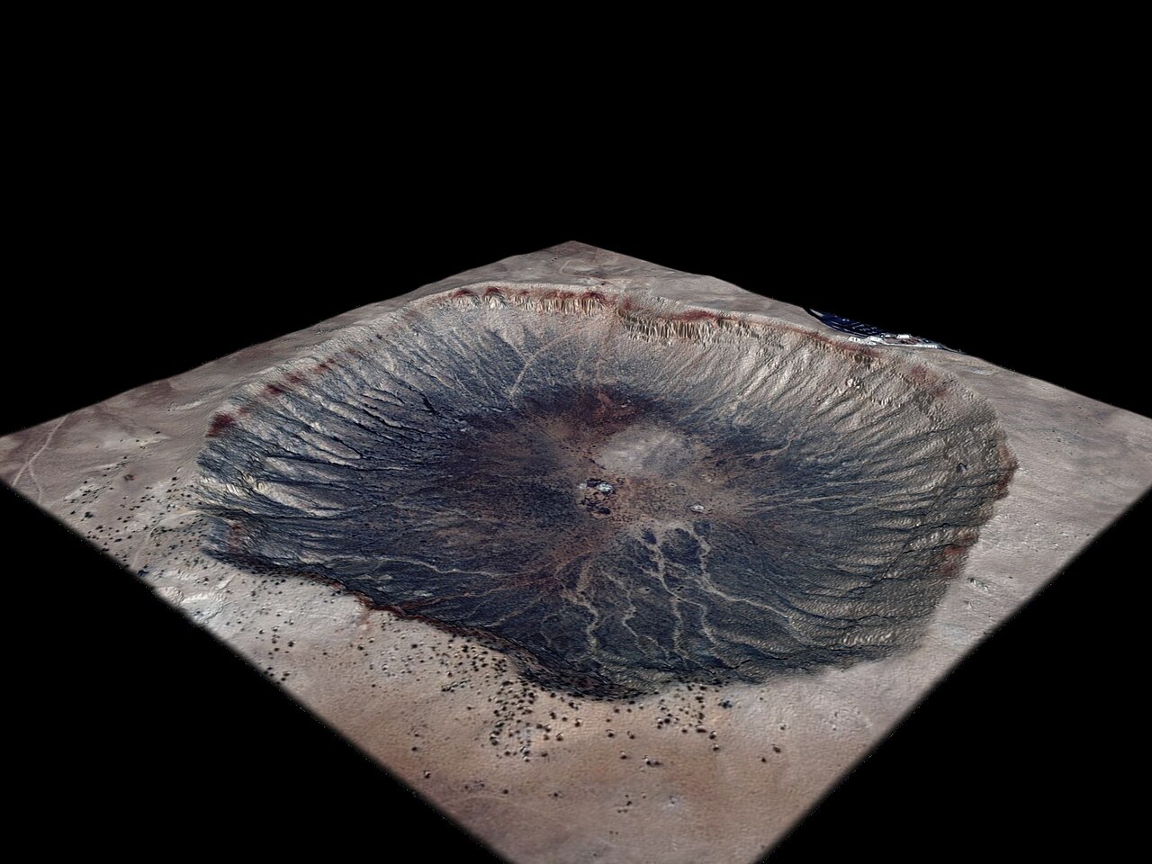 Meteor Crater Topography (SVS3335)