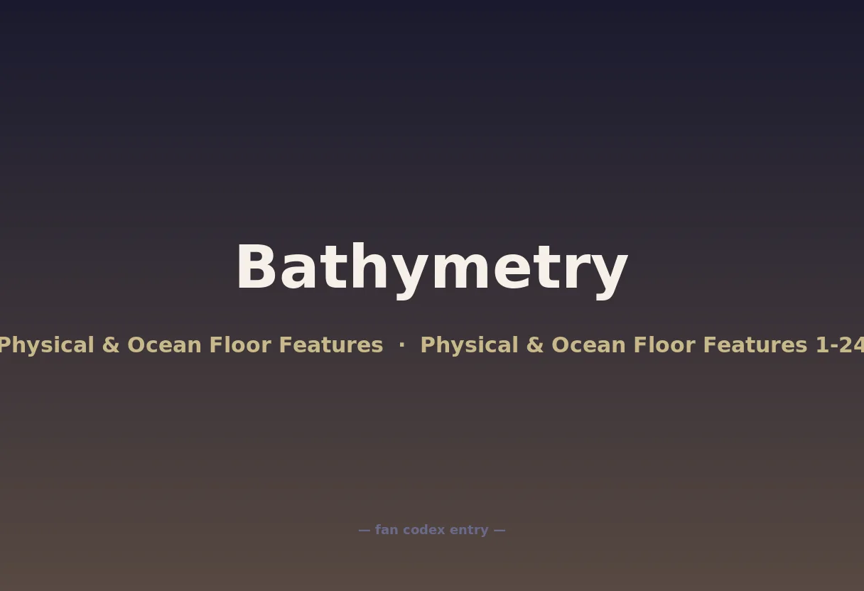 Bathymetry