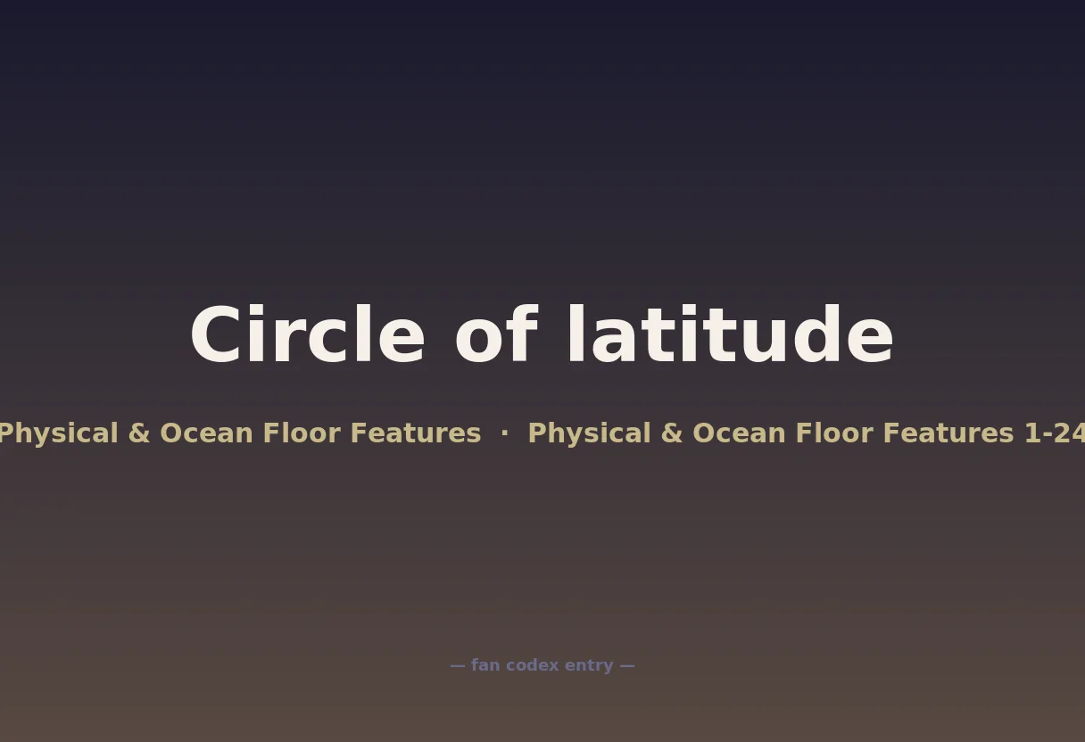 Circle of latitude