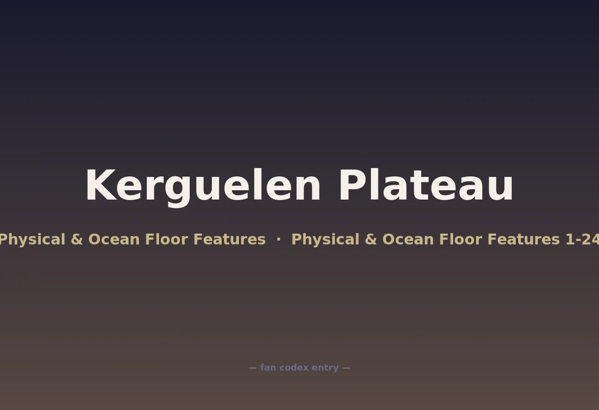 Kerguelen Plateau