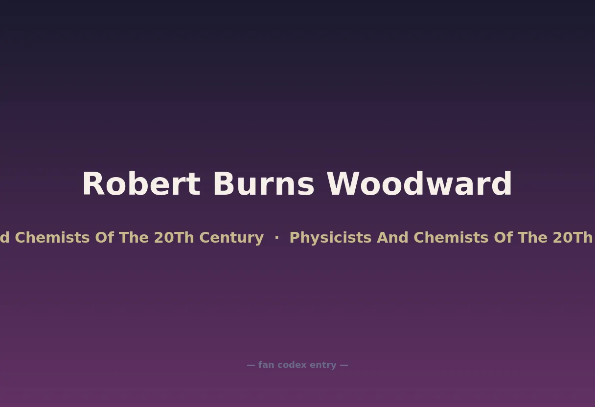 Robert Burns Woodward