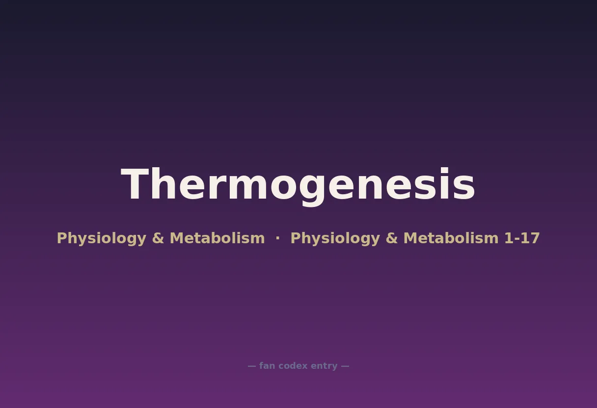 Thermogenesis