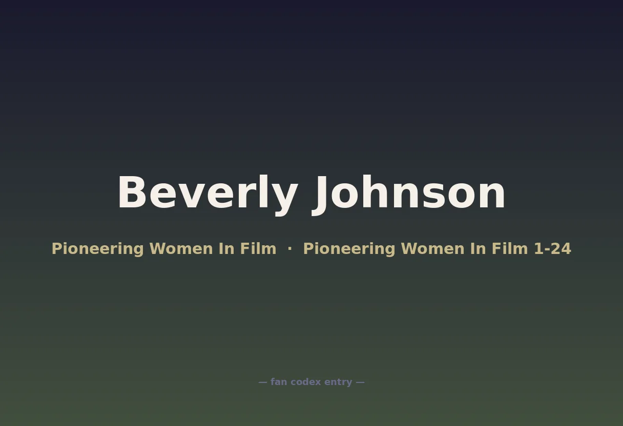Beverly Johnson