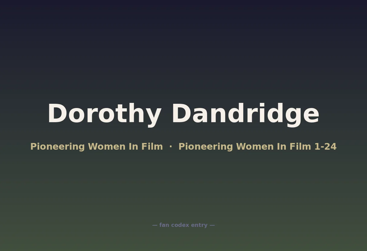 Dorothy Dandridge
